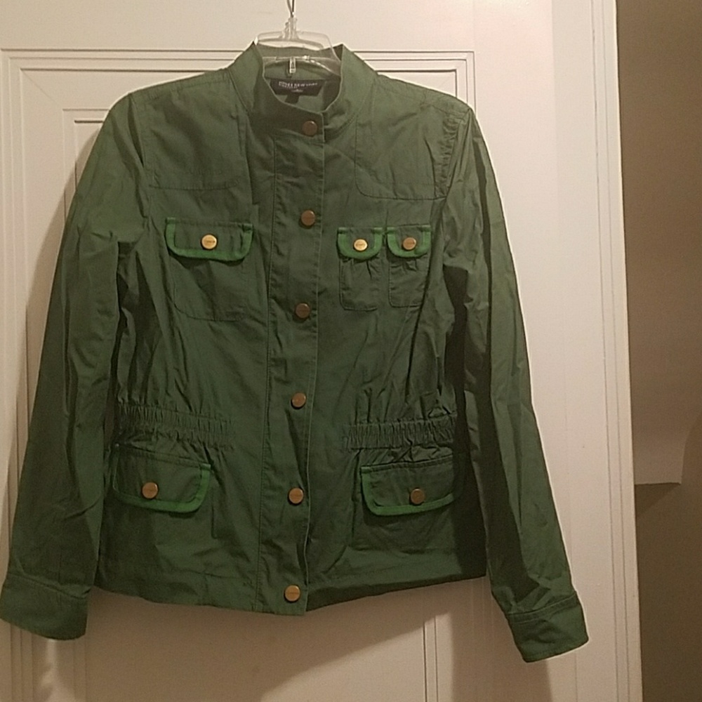 Green utility jacket